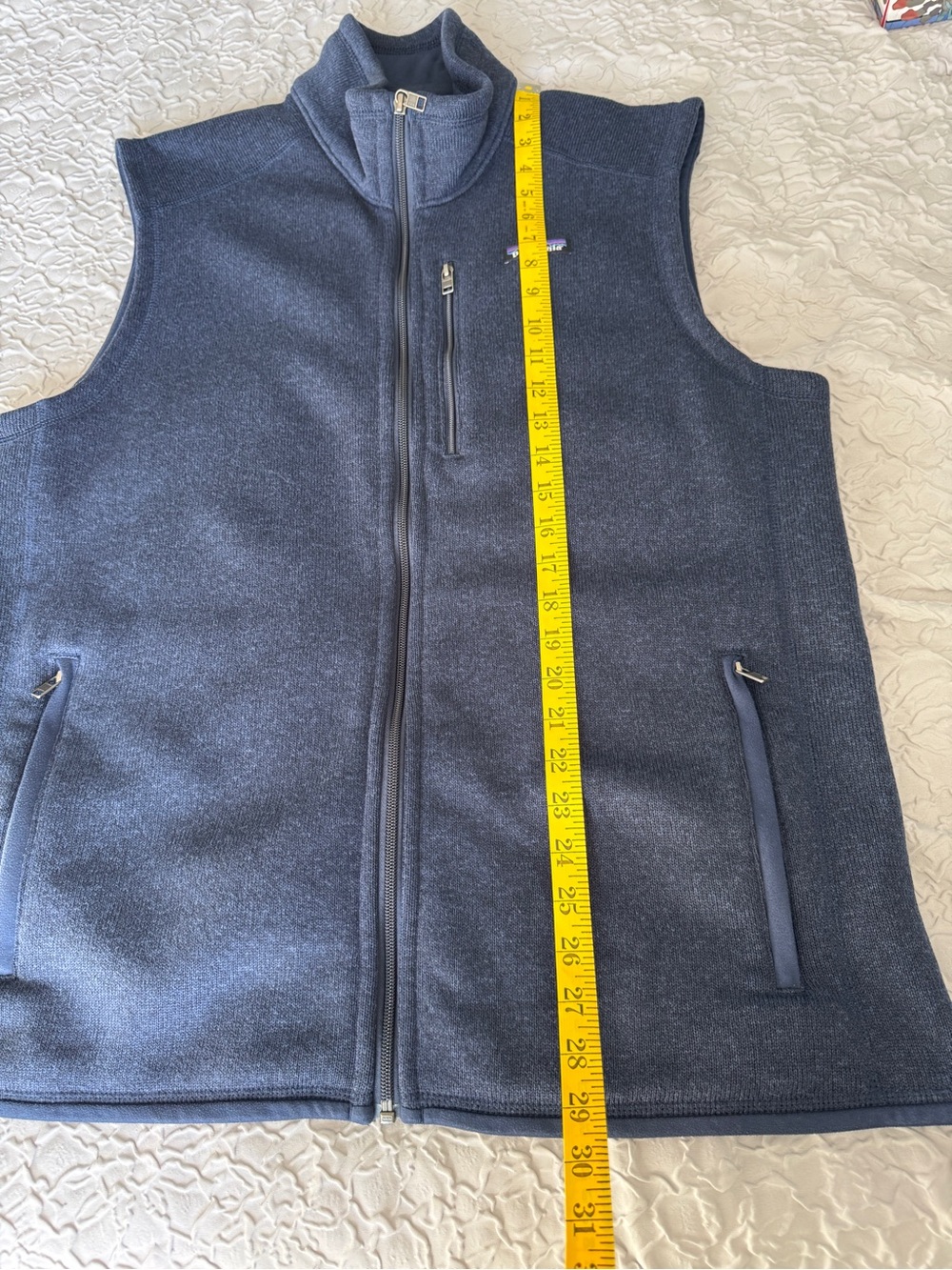 Patagonia Men's Better Sweater Fleece Vest -Navy Blue - Size XL - Picture 10 of 13